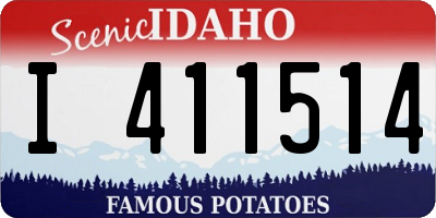 ID license plate I411514