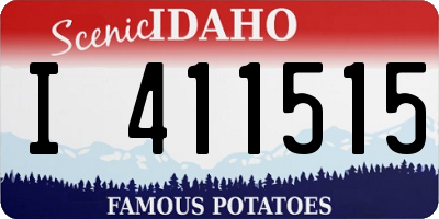 ID license plate I411515