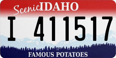 ID license plate I411517