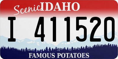 ID license plate I411520