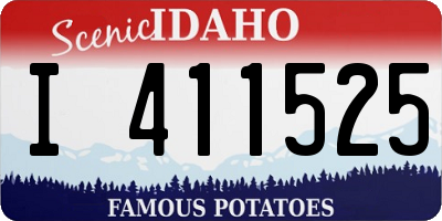 ID license plate I411525