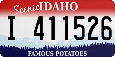 ID license plate I411526
