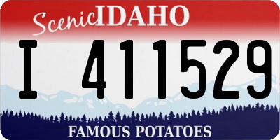 ID license plate I411529