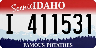 ID license plate I411531