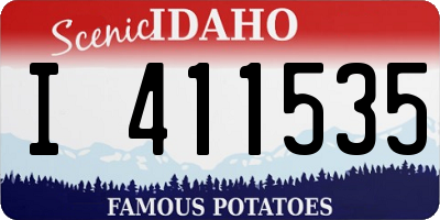ID license plate I411535