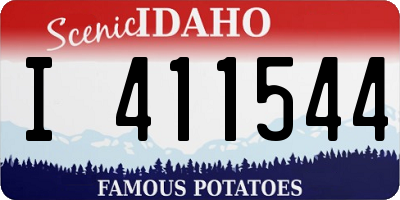 ID license plate I411544