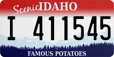 ID license plate I411545