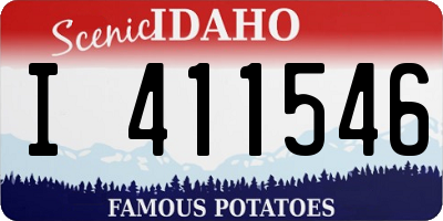 ID license plate I411546