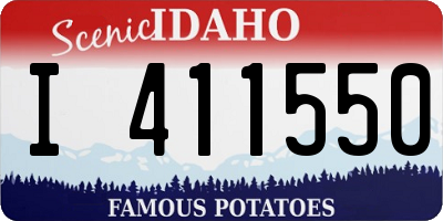 ID license plate I411550