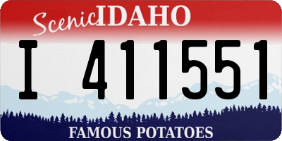 ID license plate I411551