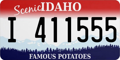 ID license plate I411555