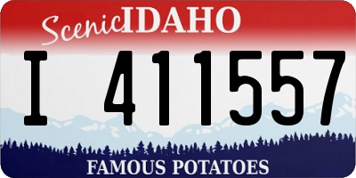 ID license plate I411557