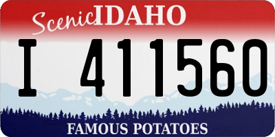 ID license plate I411560