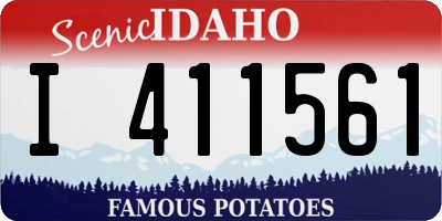 ID license plate I411561