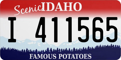ID license plate I411565