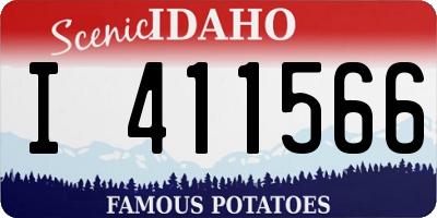 ID license plate I411566