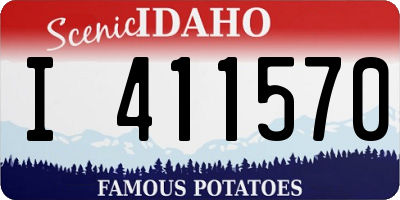 ID license plate I411570
