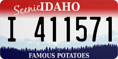 ID license plate I411571