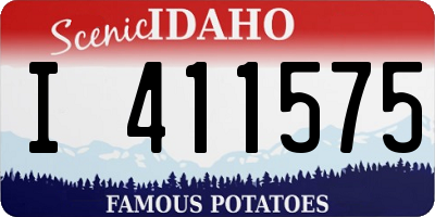 ID license plate I411575