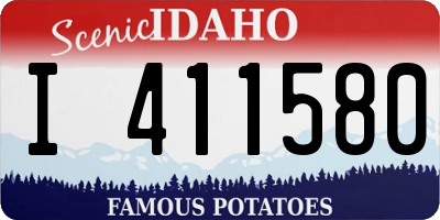 ID license plate I411580