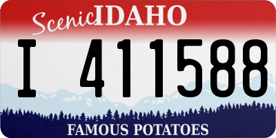 ID license plate I411588