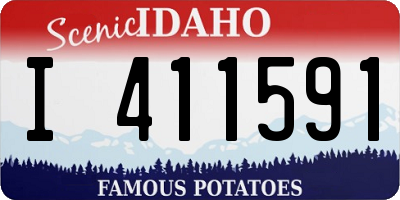 ID license plate I411591