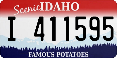 ID license plate I411595