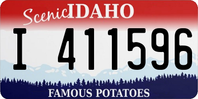 ID license plate I411596
