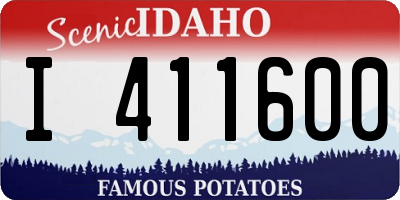 ID license plate I411600