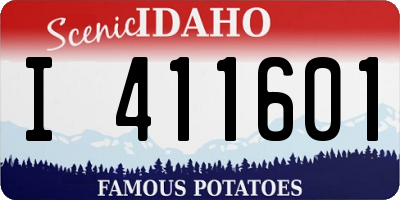 ID license plate I411601
