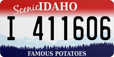 ID license plate I411606