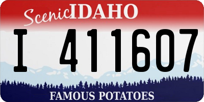 ID license plate I411607