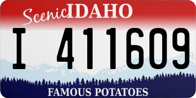 ID license plate I411609