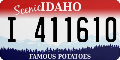 ID license plate I411610