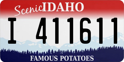 ID license plate I411611