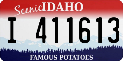ID license plate I411613