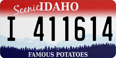 ID license plate I411614