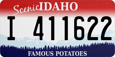 ID license plate I411622