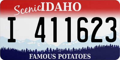 ID license plate I411623