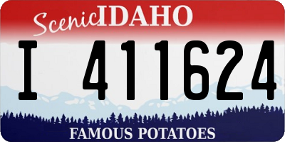ID license plate I411624