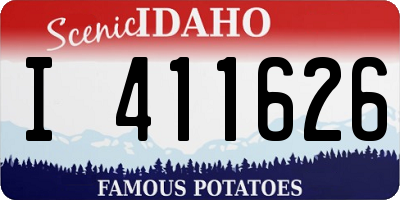 ID license plate I411626
