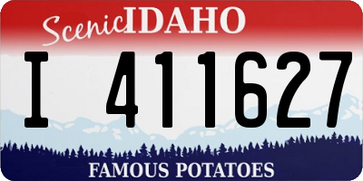 ID license plate I411627