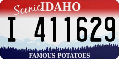 ID license plate I411629