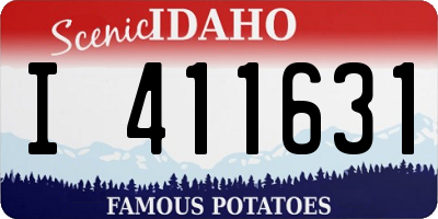 ID license plate I411631