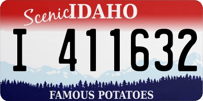 ID license plate I411632