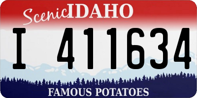 ID license plate I411634