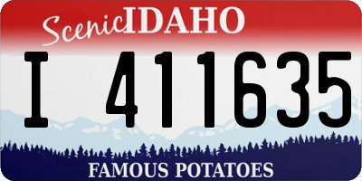 ID license plate I411635