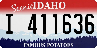 ID license plate I411636