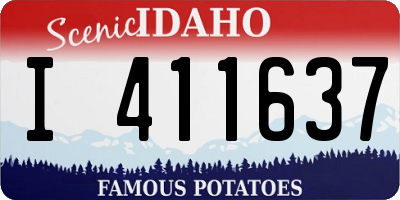 ID license plate I411637