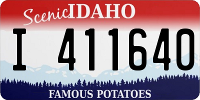 ID license plate I411640